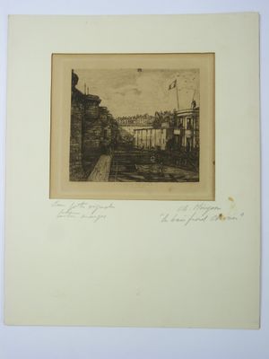 Charles MERYON (1821-1868) - "Le bain-froid Chevier".