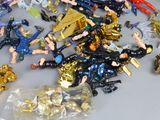 a lot of toy figurines that are on a table