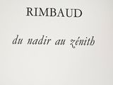 the cover of a book with the words rimbaud on it