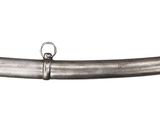 a silver sword with a gold handle on a white background