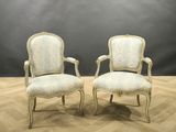 pair of louis xvi style armchairs
