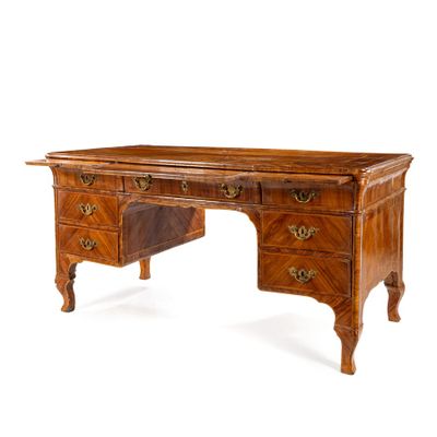 an old wooden desk with drawers and drawers on it