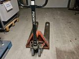an image of a forklift in a garage