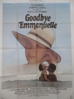 une vieille affiche de cinéma représentant une femme et un homme portant chacun un chapeau