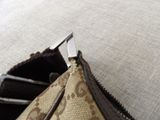 a purse that is open on the floor