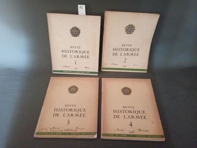 Revue Historique de l’Armée. Paris, Ministère de la Guerre.