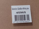 a close up of a box with a label on it