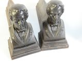 pair of antique bronze busts of abraham lincoln and abraham lincoln
