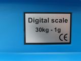 a sign that says digital scale 30kg - 1g
