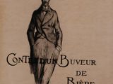 the front cover of a book with a drawing of a man in a suit