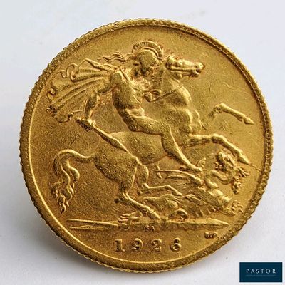 une image représentant une pièce d'or sur laquelle figure un cheval