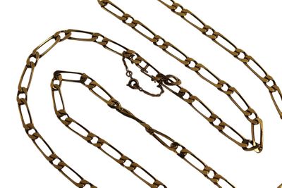 COLLIER en or 750/1000 mailles gourmette, chainette de sécur… - Photo 1