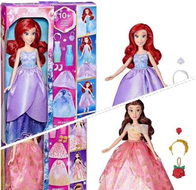 Lot de 2 poupées Disney "Belle et Ariel" avec tous leurs accessoires p - Photo 1