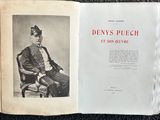 un livre ouvert sur lequel figure l'image d'un homme coiffé d'un haut-de-forme, assis sur une chaise