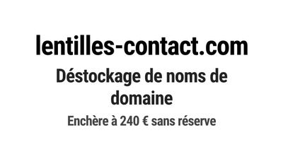 Nom de domaine lentilles-contact.