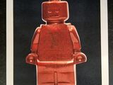 une photo d'une photo d'un bonhomme Lego rouge