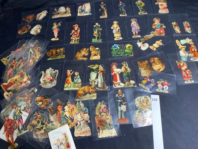 a lot of figurines that are on the table