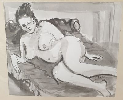 Gérard FAGARD (1938-2021) Vallérie allongée