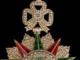 une médaille ornée d'un ruban et d'une étoile