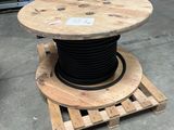 a close up of a wooden table on a pallet in a warehouse