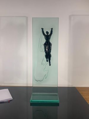 Dominique DARDEK (né en 1957) L'acrobate ; Dans la lumière B…