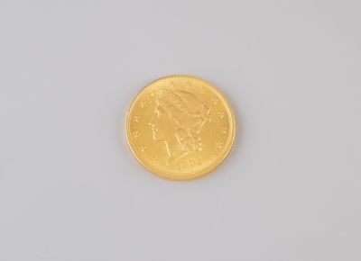 an image of a gold coin on a white surface