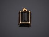 an image of a gold and black diamond ring