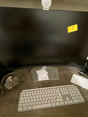 an image of a computer desk with a keyboard and mouse