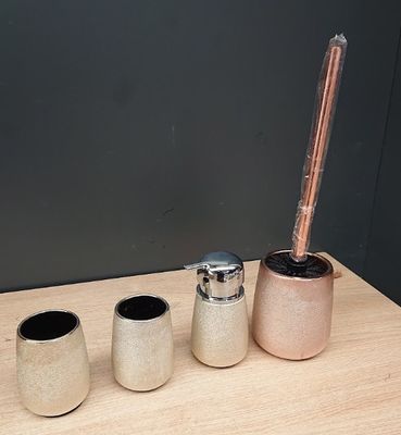 Kit d'accessoires pour salle de bain , couleur doré et rose …