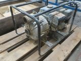 a picture of a pump on a pallet in a warehouse