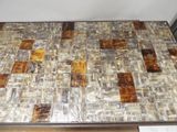 an image of a table made out of glass tiles