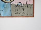 a picture of a painting on the wall of a room