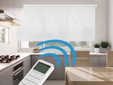 an image of a remote control in a kitchen