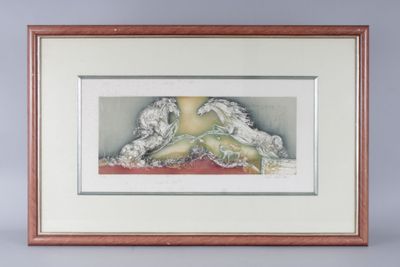 Cornelo de la Pinta, né en 1950 : chevaux. - Photo 1