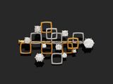 une photo représentant un ensemble de bagues en or et en diamants