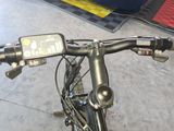 a close up of the handlebars of a bicycle
