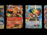 Quatre cartes Pokémon différentes sont représentées sur un fond noir
