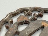 a close up of a metal object on a table