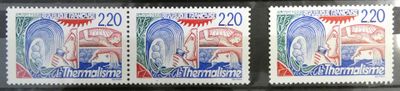deux timbres avec la photo d'un homme et d'une femme