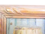 a picture of a painting of a vase on a table