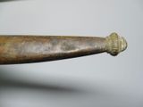 a close up of a metal object on a table