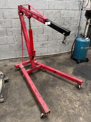 chèvre der levage en métal rouge - Photo 1