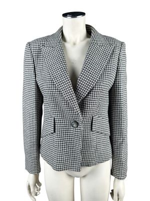 GUY LAROCHE Veste de tailleur en laine, pied de poule, taill…