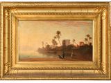 une image d'un tableau représentant un homme et une femme sur une plage