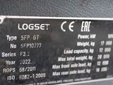 a close up of a sign on the side of a machine