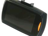 an image of a black car dash camera on a white background