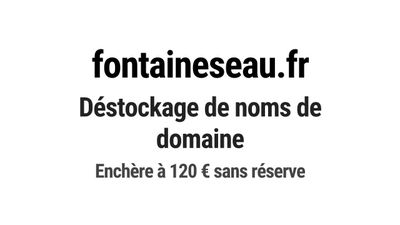 Nom de domaine fontaineseau.fr.