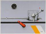 a picture of a clock that is on the wall