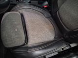 a close up of a seat in a car
