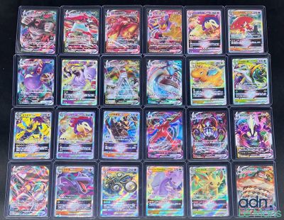 pokemon trading card set with all of the cards in the box